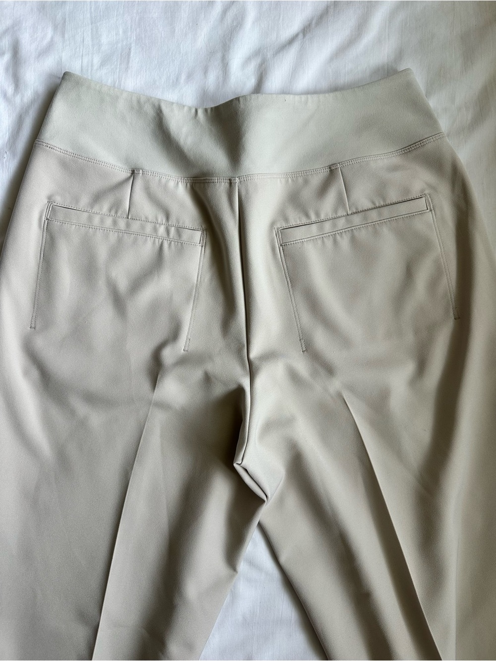 Athleta Endless High Rise Tailored Stretch Cream Dress Pants - Picture 10 of 13